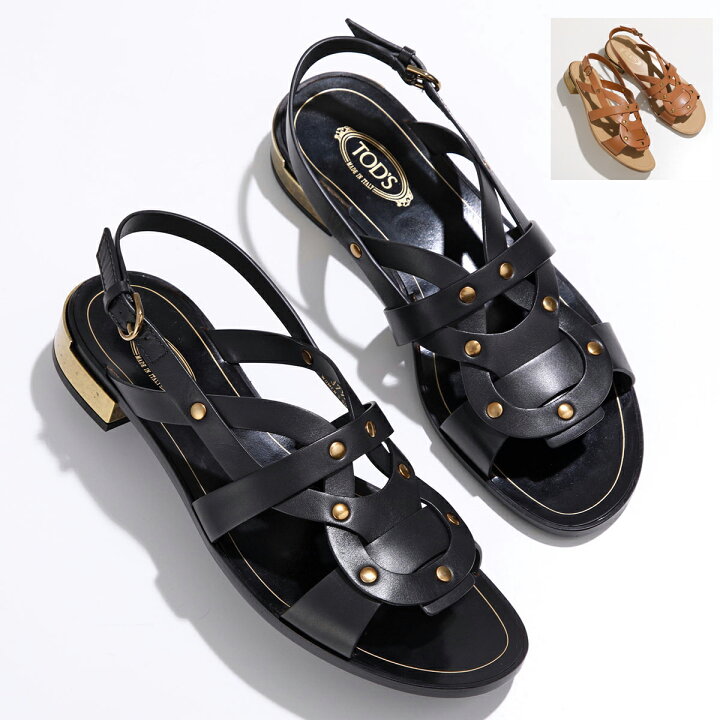 楽天市場】TODS トッズ サンダル XXW42B0AW10D90 レディース レザー  