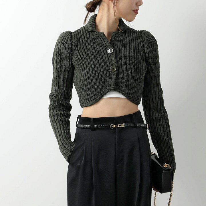 楽天市場】LOEWE ロエベ カーディガン CROPPED JACKE クロップド 