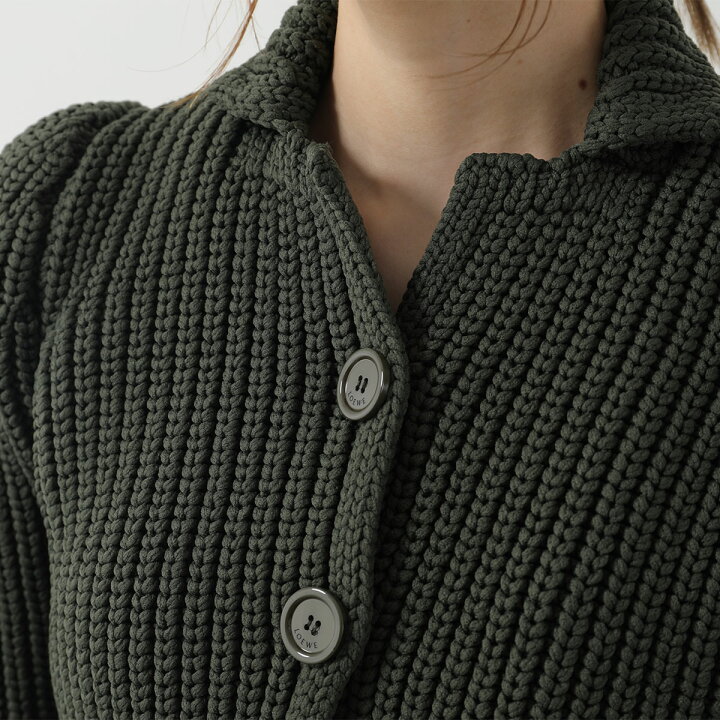 楽天市場】LOEWE ロエベ カーディガン CROPPED JACKE クロップド 