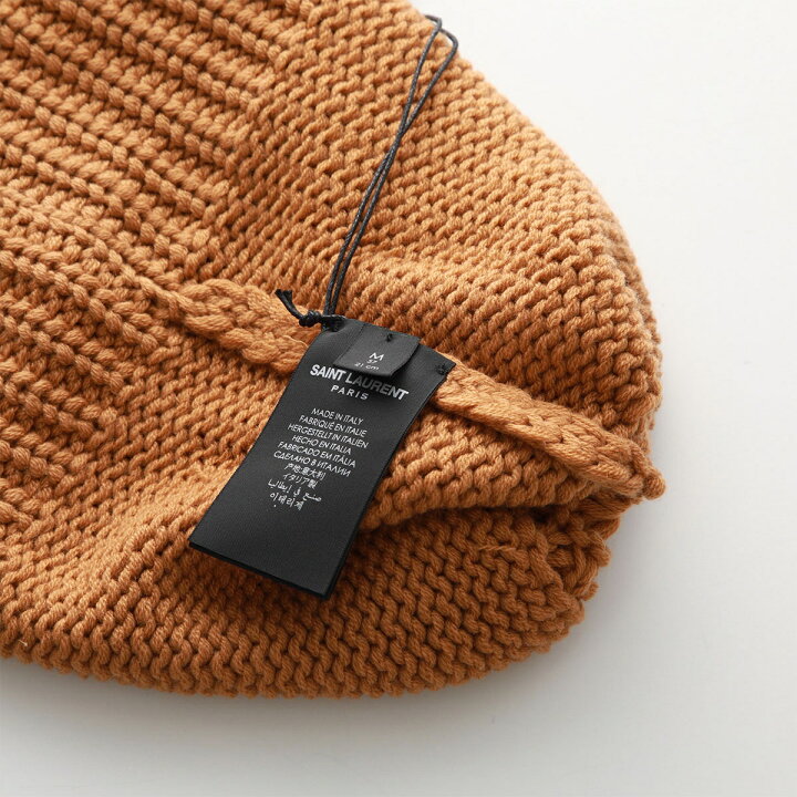 楽天市場】SAINT LAURENT サンローラン ニット帽 KNITTED CUFF BEANIE 