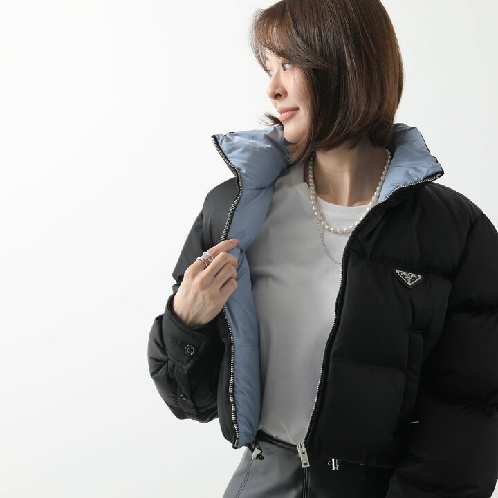 PRADA(プラダ) サイズ:36 Down Jacket トライアングルロゴ ショート 