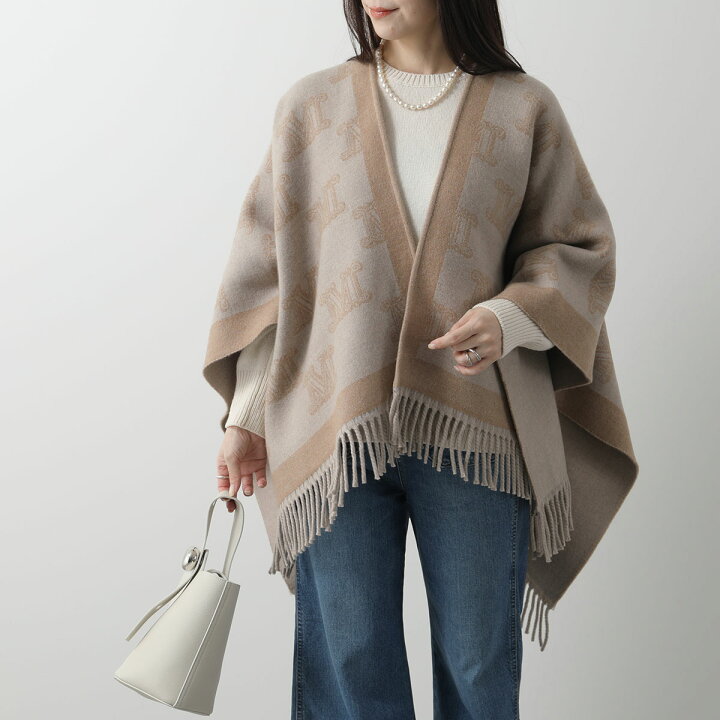 楽天市場】MAX MARA マックスマーラ ケープ FRINE フリンジ レディース 