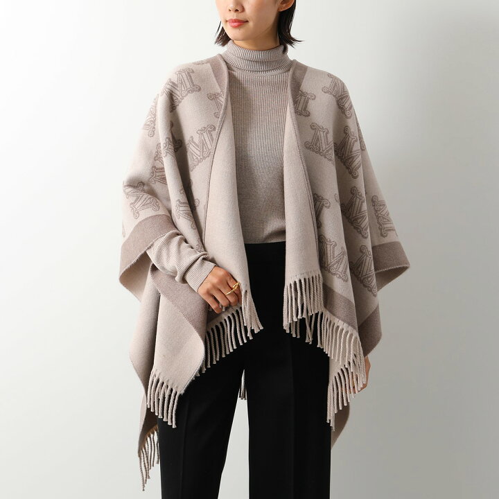 楽天市場】MAX MARA マックスマーラ ケープ FRINE フリンジ レディース  