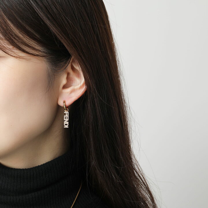 楽天市場】FENDI フェンディ ピアス Fendi Graphy グラフィ 8AH253 