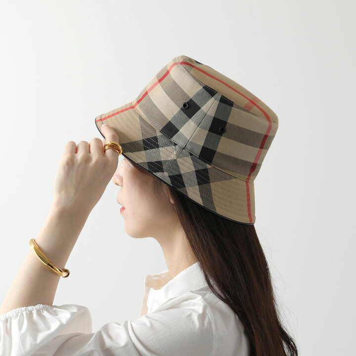 楽天市場】BURBERRY バーバリー バケットハット MH BUCKET 3C CHECK 