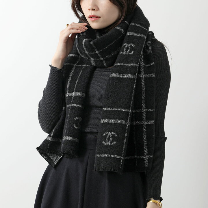 楽天市場】CHANEL シャネル ニットマフラー AAA348 B17734 レディース 