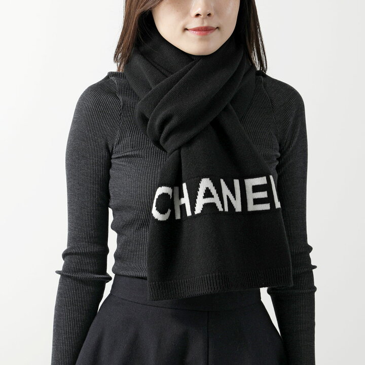 楽天市場】CHANEL シャネル ニットマフラー AAA400 B17807 レディース 