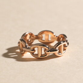HERMES エルメス リング アンシェネ PM Enchainee Ring シェーヌダンクル H110025B レディース アンカー チェーン 指輪 750/1000 PGD/ピンクゴールド