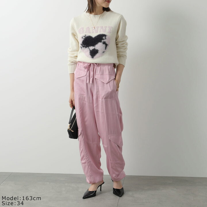楽天市場】GANNI ガニー パンツ Washed Satin Pocket Pants F9225 