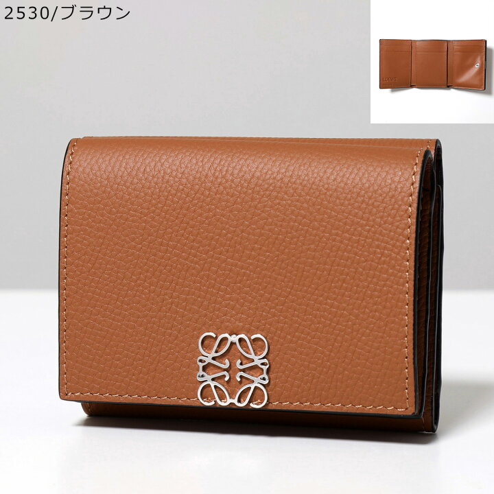 楽天市場】LOEWE ロエベ 三つ折り財布 ANAGRAM TRIFOLD 6 アナグラム  