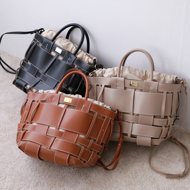楽天市場】ZANCHETTI ザンケッティ トートバッグ WOVEN MIDI SHOPPER