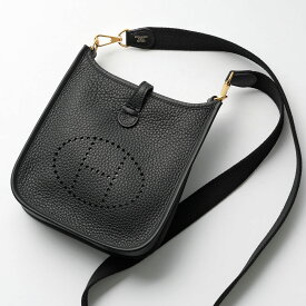 エルメス エブリン TPM 16 ショルダーバッグ 069426CC HERMES EVELYNE 16 AMAZONE アマゾン レディース レザー トリヨンクレマンス Hロゴ W刻印 GD金具 鞄 NOIR/NOIR ノワール×ノワール ブラック ゴールド金具