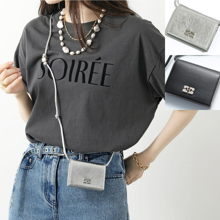 楽天市場】GANNI ガニー ショルダーウォレット Bou Wallet On Strap 
