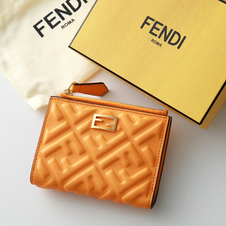 楽天市場】FENDI フェンディ 二つ折り財布 8M0447 AAJD レディース FF  