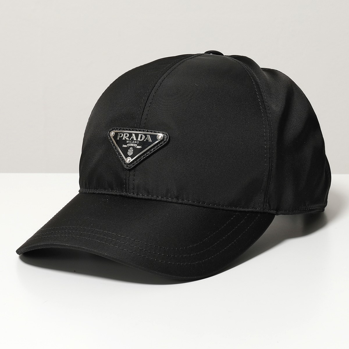 PRADA プラダ 1HC231 2B15 ナイロン ベースボールキャップ 帽子 三角ロゴ金具プレート F0002/NERO メンズ レディース |  インポートセレクト musee