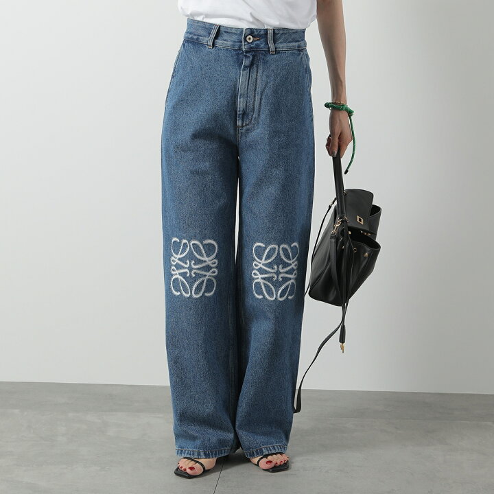 楽天市場】LOEWE ロエベ ジーンズ ANAGRAM BAGGY アナグラム バギー 