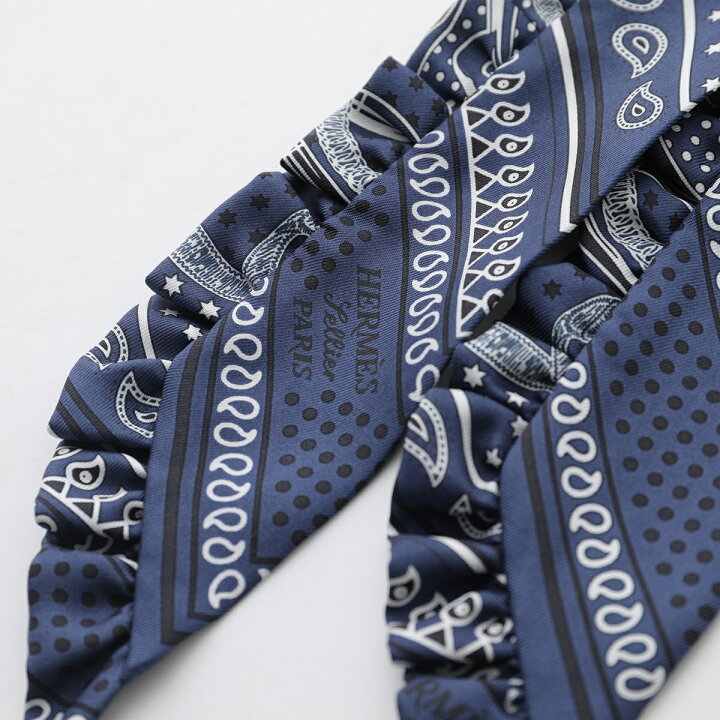 楽天市場】HERMES エルメス スカーフ ツイリー フリル TWILLY VOLANT  