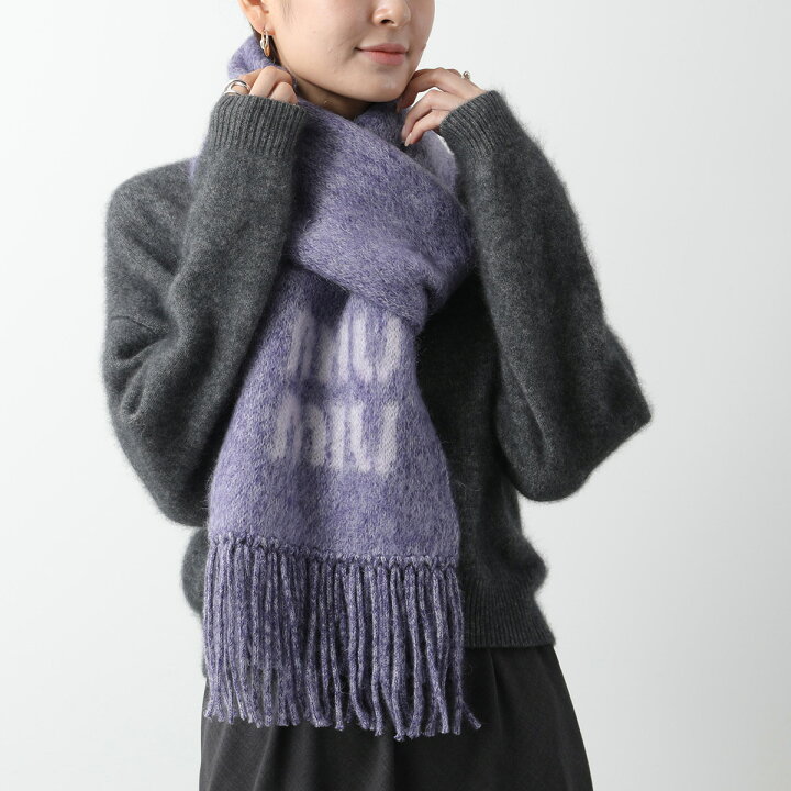 楽天市場】MIUMIU ミュウミュウ マフラー 5FS062 2CQD レディース  