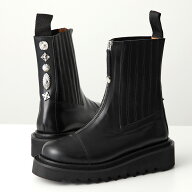 TOGA PULLA トーガ プルラ ショートブーツ AJ1207 レディース レザー ジップ メタルパーツ サイドゴアブ…