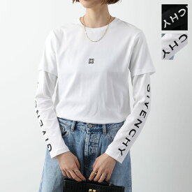 GIVENCHY KIDS ジバンシィ キッズ Tシャツ H30344 レディース ガールズ 長袖 カットソー ロンT ロゴT クルーネック レイヤード カラー2色【dc_kikaku】