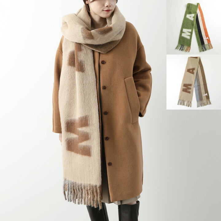 楽天市場】MARNI マルニ マフラー SCMC0103A0 UAW017 レディース ロゴ 