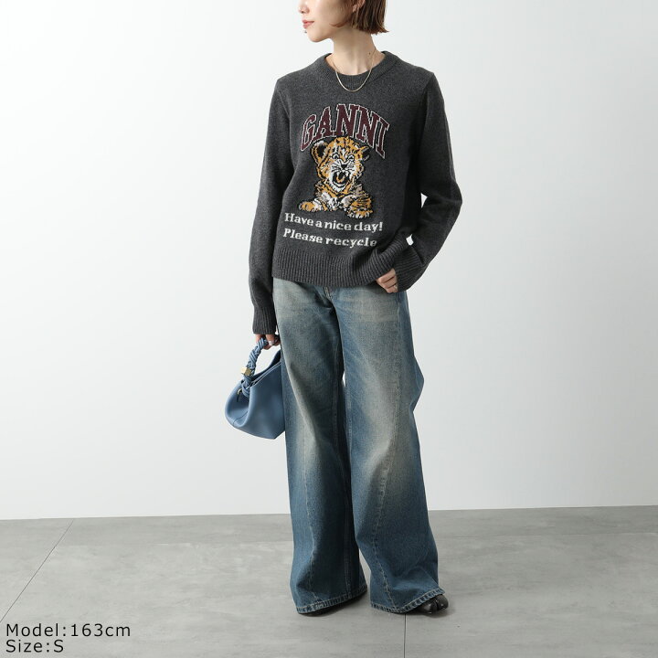 楽天市場】GANNI ガニー ニット Graphic Wool Mix Cherry Tiger  