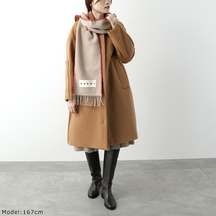 楽天市場】MARNI マルニ マフラー SCZC0068Y0 UAW031 レディース ロゴ 
