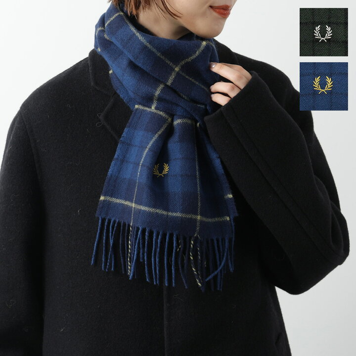 楽天市場】FRED PERRY フレッドペリー マフラー C8137 レディース 