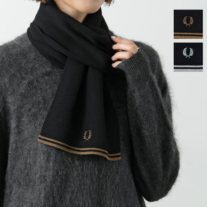 楽天市場】FRED PERRY フレッドペリー マフラー Twin Tipped Merino 