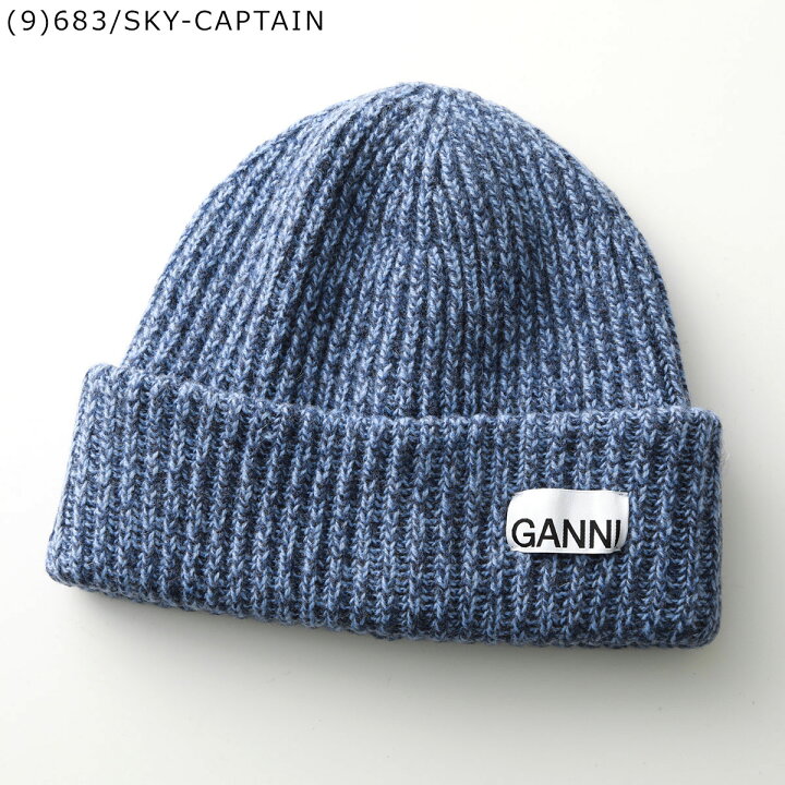 楽天市場】GANNI ガニー ニット帽 Structured Rib Beanie A4429 A6051 
