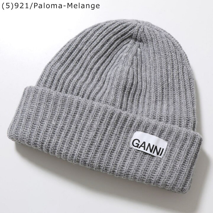 楽天市場】GANNI ガニー ニット帽 Structured Rib Beanie A4429 A6051 