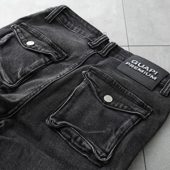 楽天市場】GUAPI グアピ ジーンズ Iron Grey Stacked Premium Denim 