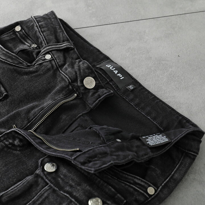 楽天市場】GUAPI グアピ ジーンズ Iron Grey Stacked Premium Denim 