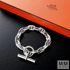 エルメス ブレスレット シェーヌダンクル MM HERMES Chaine DAncre H101994B レディース 14コマ 15コマ 腕輪 silver925 アンカーチェーン シルバー