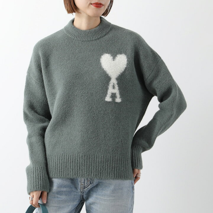 楽天市場】ami paris アミパリス セーター OFF WHITE ADC SWEATER  