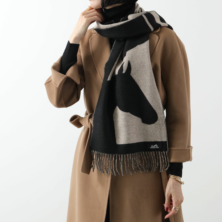 楽天市場】HERMES エルメス マフラー 140×30 ラブストーリー H254043S  