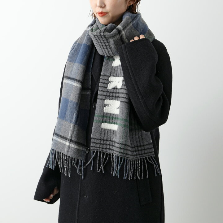 楽天市場】MARNI マルニ マフラー SCMC0119Y0 UAW035 レディース ロゴ  