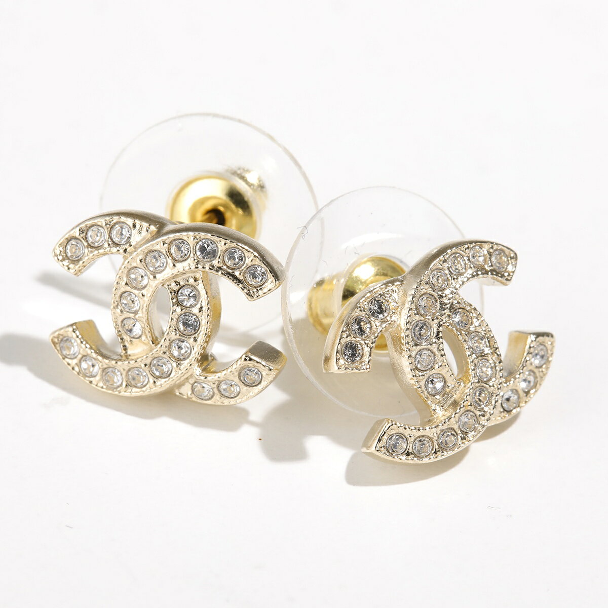 CHANEL シャネル ピアス ABE100 Y02003 レディース ラインストーン ココマーク CCマーク スタッド アクセサリー カラー2色 - メイン画像 2