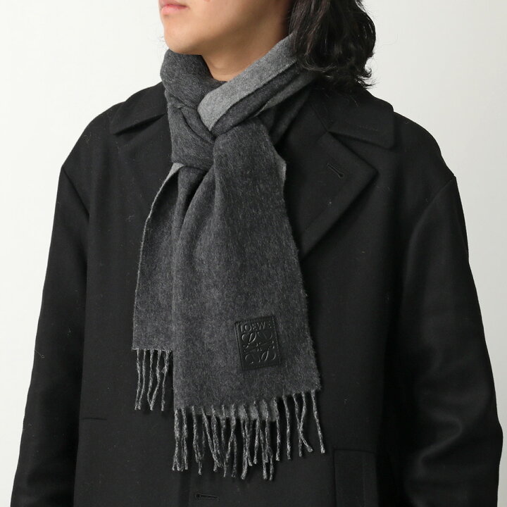 楽天市場】LOEWE ロエベ マフラー F811251X06 メンズ アナグラム ロゴ  