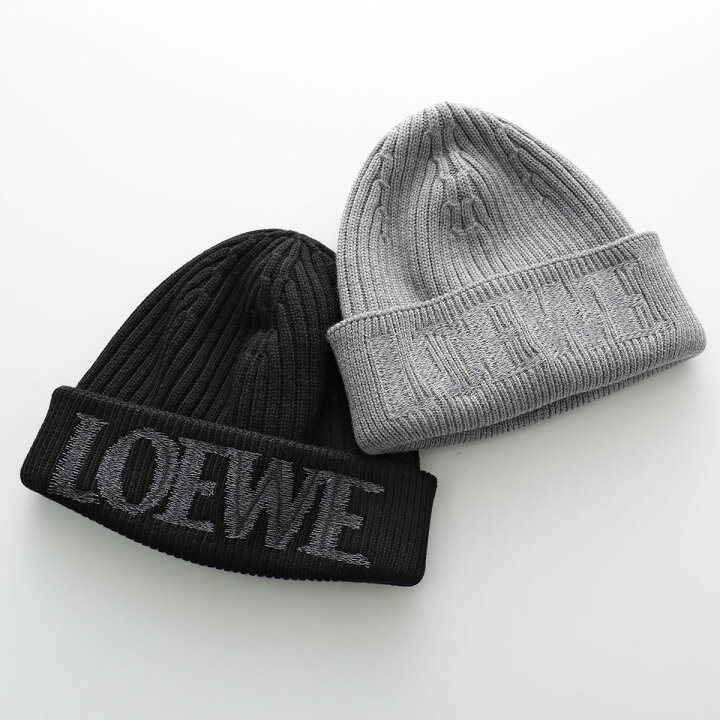 楽天市場】LOEWE ロエベ ニット帽 F540257X23 メンズ ロゴ刺繍 ニット  