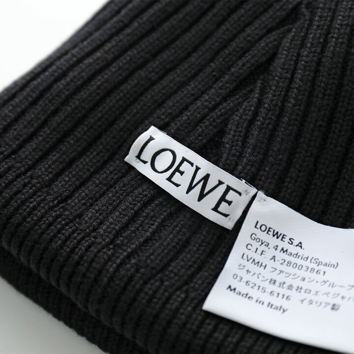 楽天市場】LOEWE ロエベ ニット帽 F540257X23 メンズ ロゴ刺繍 ニット 