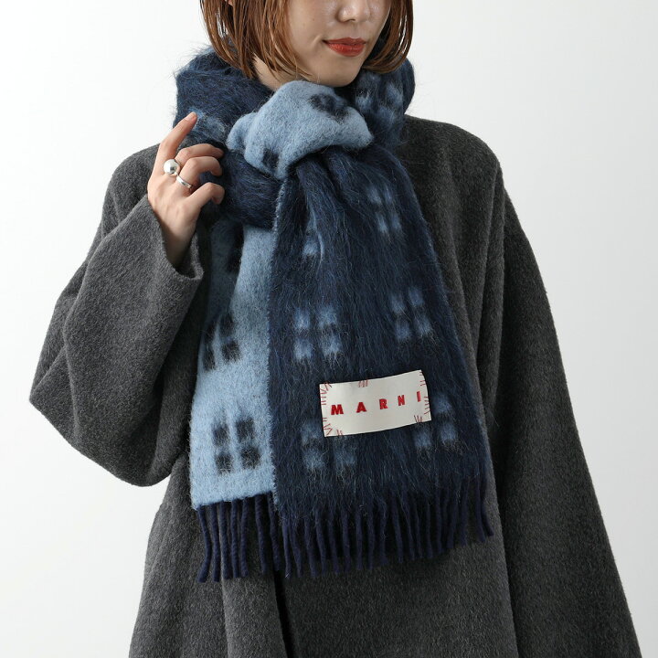 楽天市場】MARNI マルニ マフラー SCZC0067Y0 UAW032 メンズ ロゴ  