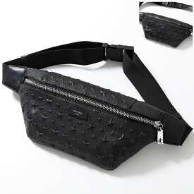 Jimmy Choo ジミーチュウ ボディバッグ FINSLEY EMG OAJ フィンスリー メンズ ベルトバッグ レザー スターエンボス ロゴ クロスボディ 鞄 カラー2色 FINSLEYEMG