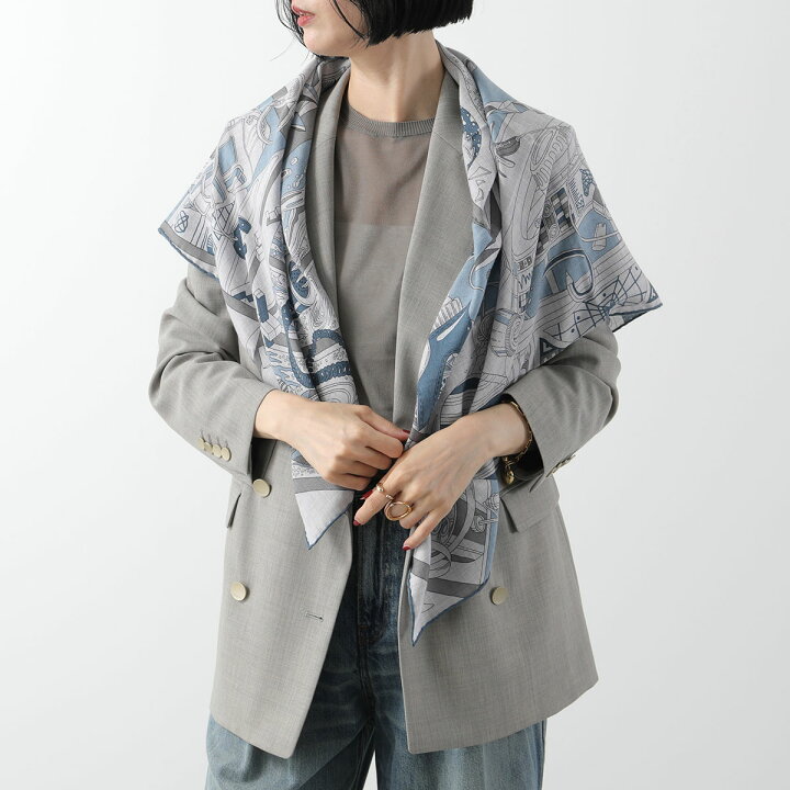 楽天市場】HERMES エルメス スカーフ CARRE カレH 100×100 104062T  
