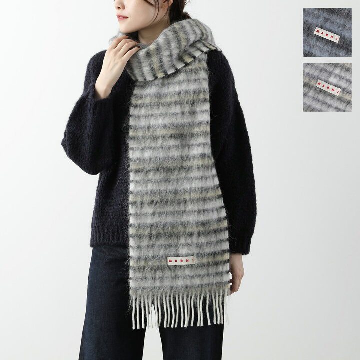 楽天市場】MARNI マルニ マフラー SCMC0127Y0 UAW040 レディース ロゴ  