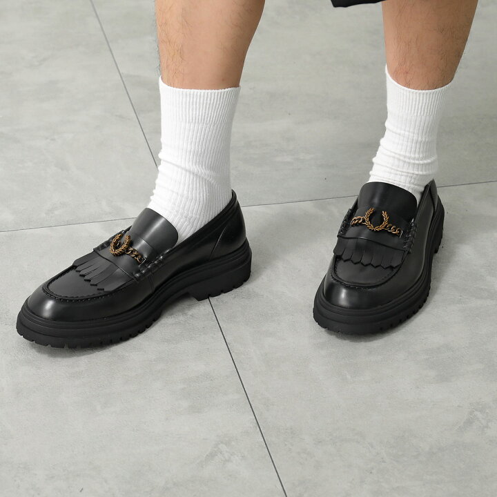 楽天市場】FRED PERRY フレッドペリー ローファー FP CHAIN LOAFER