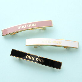 MIUMIU ミュウミュウ バレッタ 5IF172 2F6T レディース メタル ロゴ ヘアクリップ ヘアアクセサリー カラー3色【dc_kikaku】
