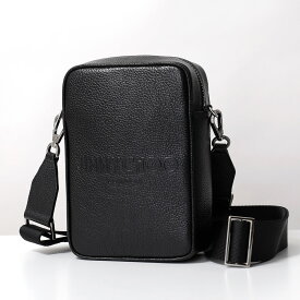 Jimmy Choo ジミーチュウ ショルダーバッグ KIMI CAMERA LDA キミ－ カメラ メンズ レザー クロスボディ カメラバッグ ロゴ 鞄 BLACK/GUNMETAL