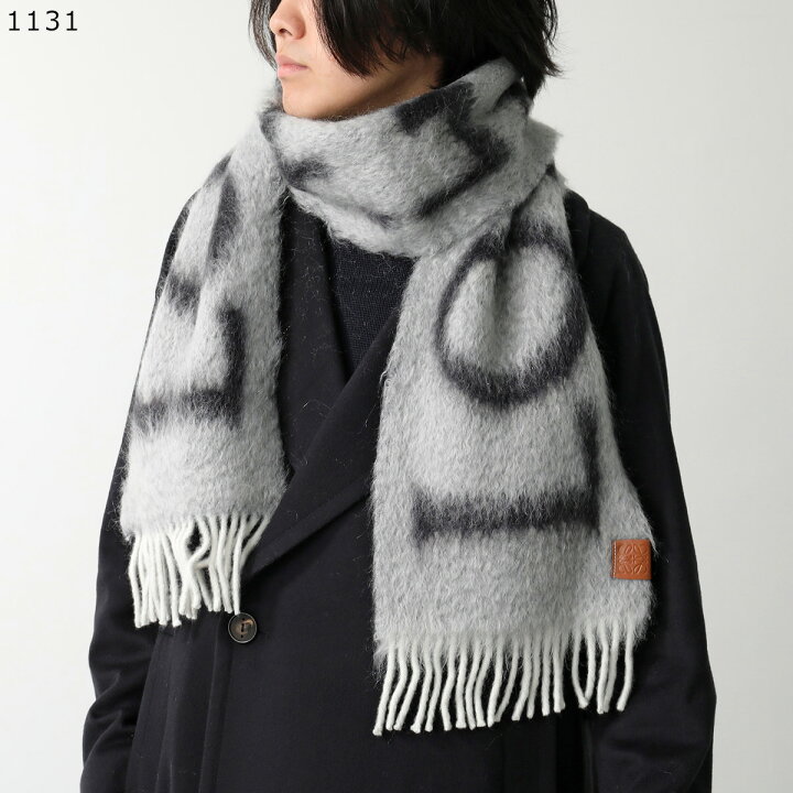 楽天市場】LOEWE ロエベ マフラー F811257X03 メンズ モヘア ウール  