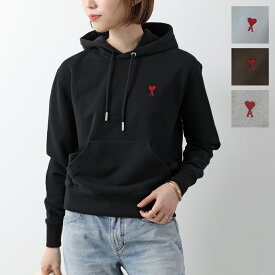 ami paris アミパリス パーカー USW235.730 レディース ハートロゴ刺繍 プルオーバー スウェット 長袖 カラー3色